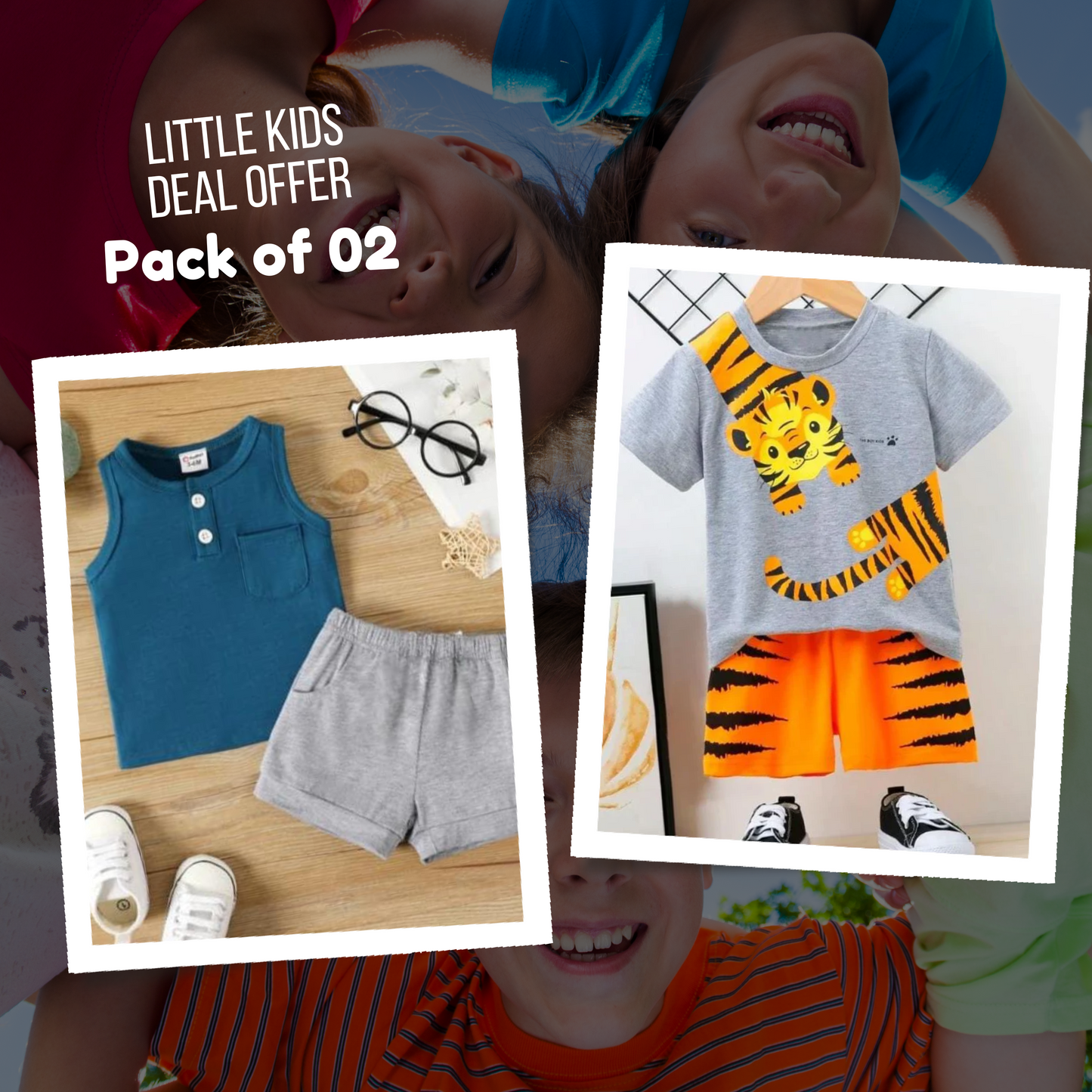 Deal 14- Pack of 02 Kids Suits