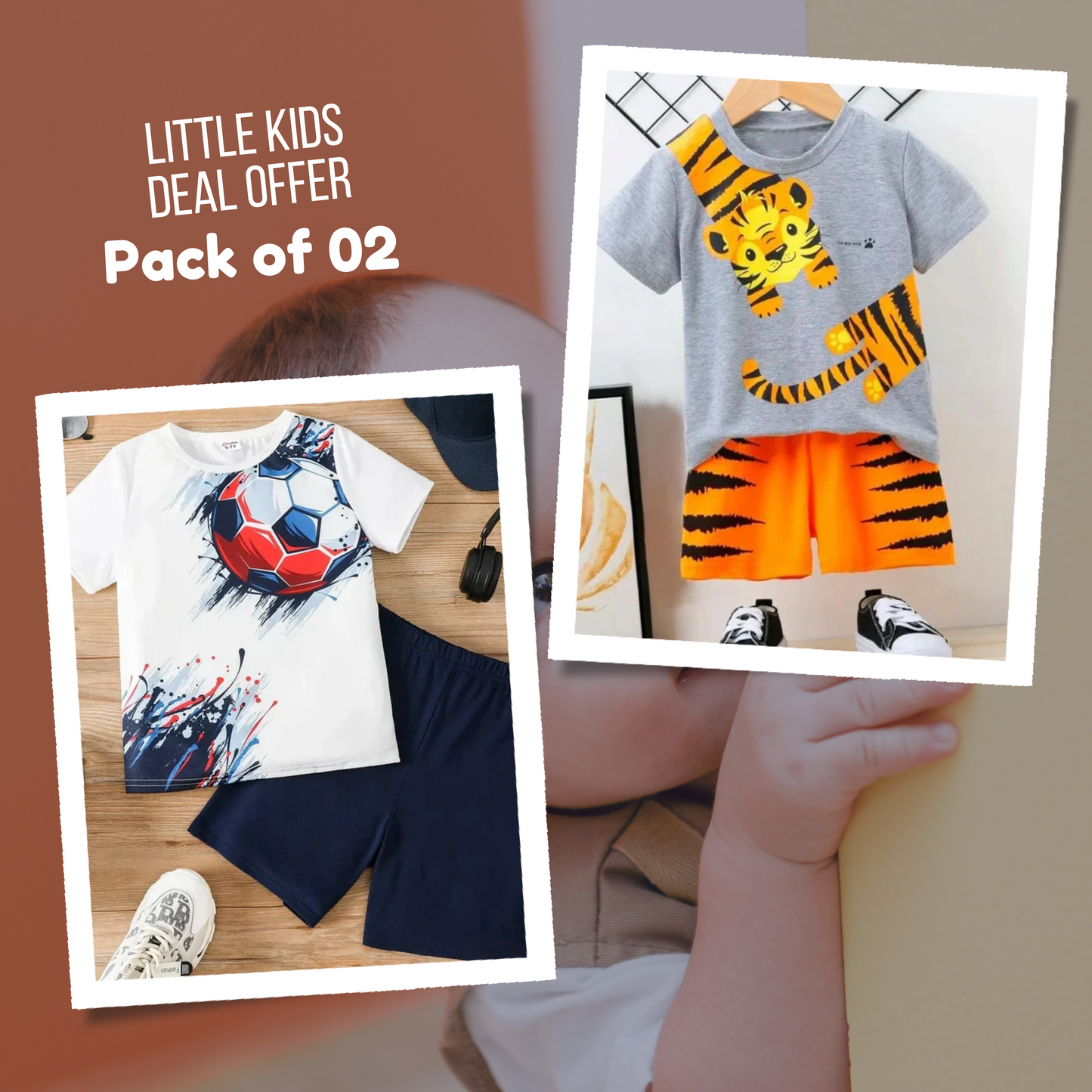 Deal 06 - Pack of 02 Kids Suits