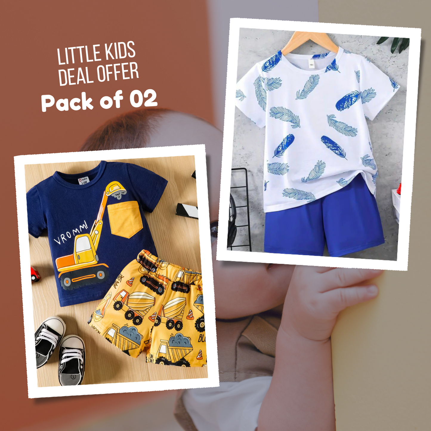 Deal 02 - Pack of 02 Kids Suits