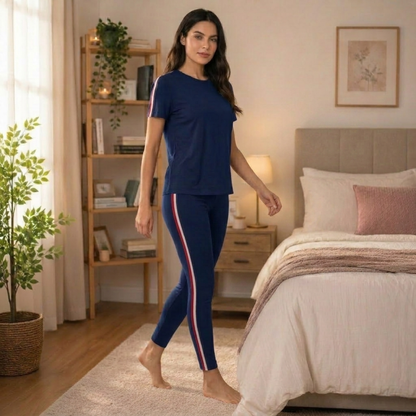 STRIPE - HALF SLEEVE TRACKSUIT