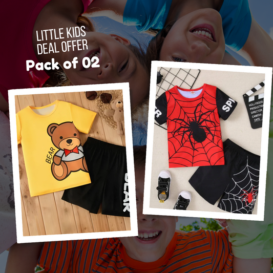 Deal 15- Pack of 02 Kids Suits