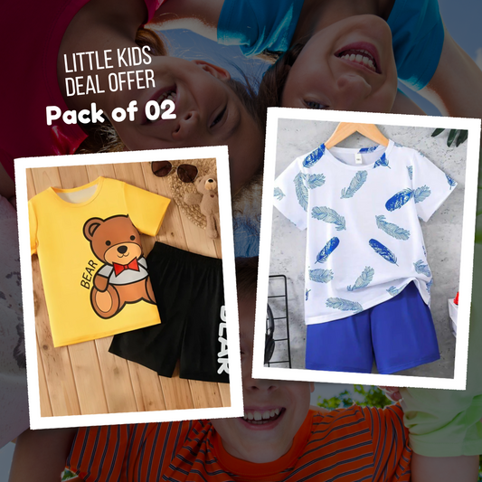 Deal 18- Pack of 02 Kids Suits