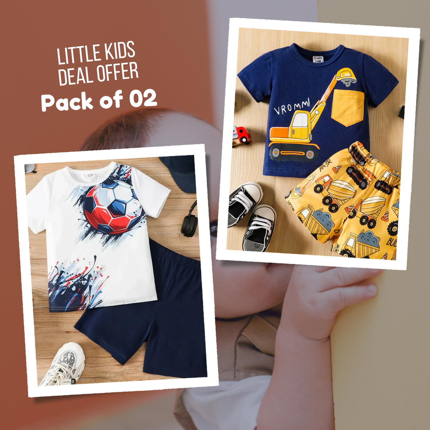 Deal 05 - Pack of 02 Kids Suits