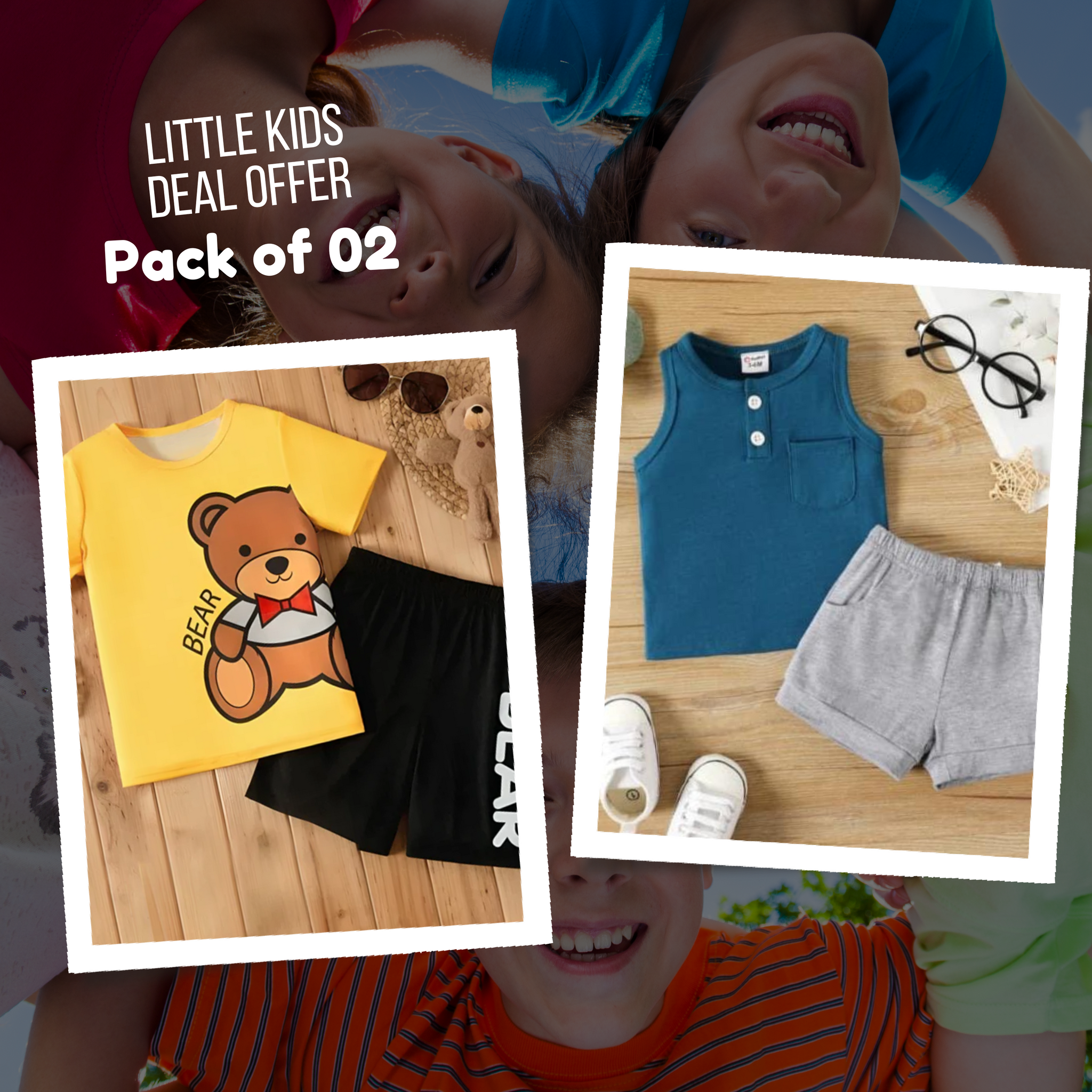 Deal 20- Pack of 02 Kids Suits