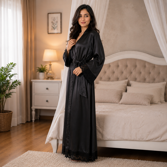 LONG GOWN NIGHTY + BIKINI SET