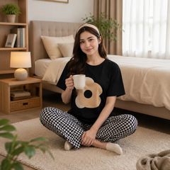 BLACK BEAR PRINTED NIGHTWEAR