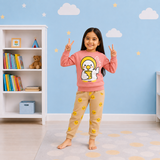 Pink Duck Kids Winter Panel Tracksuit