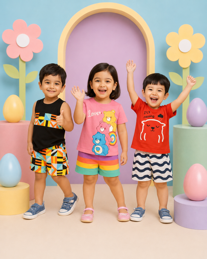 Happy Huddle Kids Wear (Pack of 3)