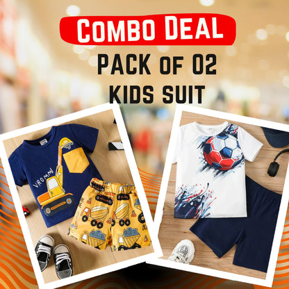 Deal 01 - Pack of 02 Kids Suits -