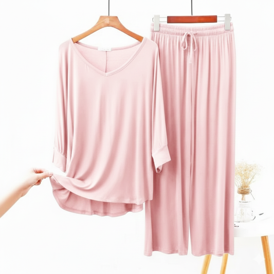 Pink Palazzo Lounge Wear For Women PJ Set ARTICLE NO# 52