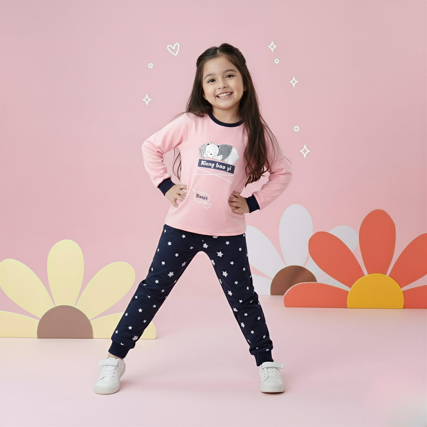 Pink Sleeping Bear Kids wear