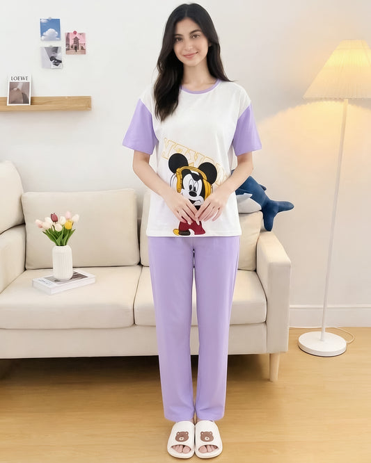 Lilac Mickey Mouse Pajama Set