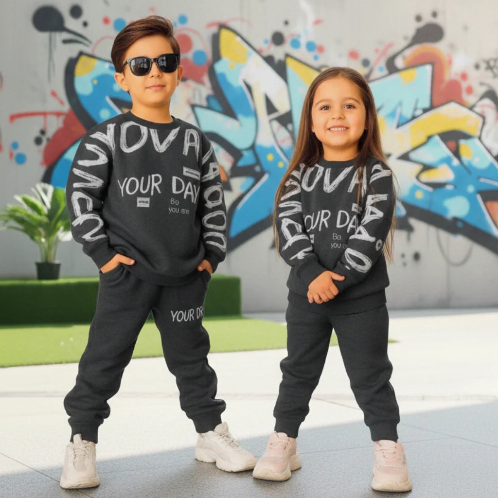 Charcoal Grey Winter Tracksuit