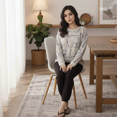 Grey Bear Printed Lounge Wear