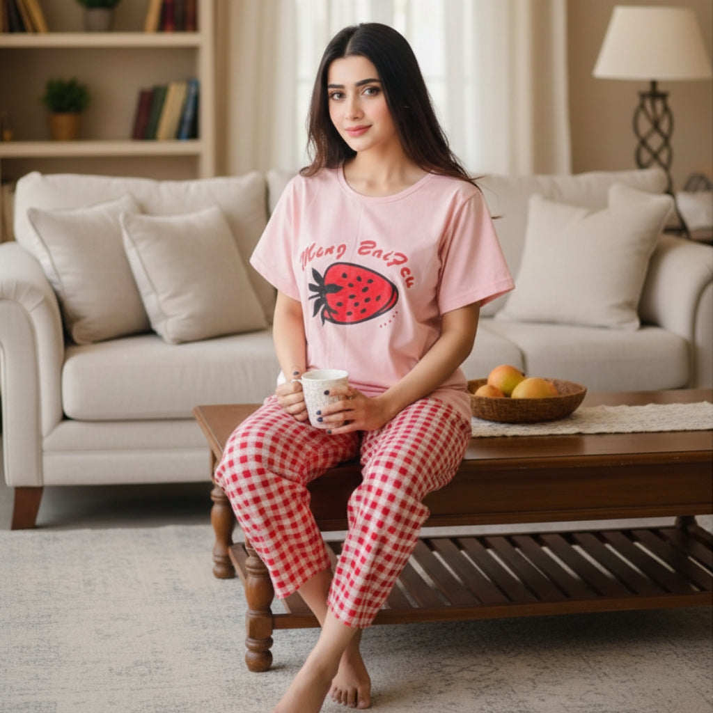 Strawberry Girl Pajama Set