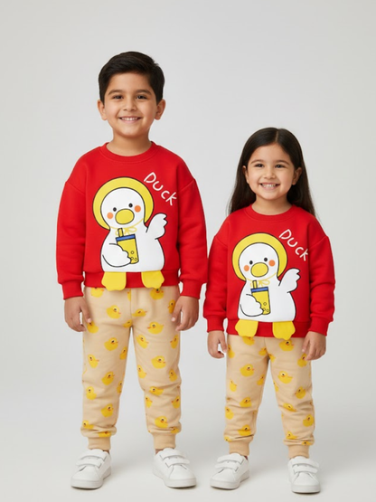 Red Duck Kids Winter Panel Tracksuit