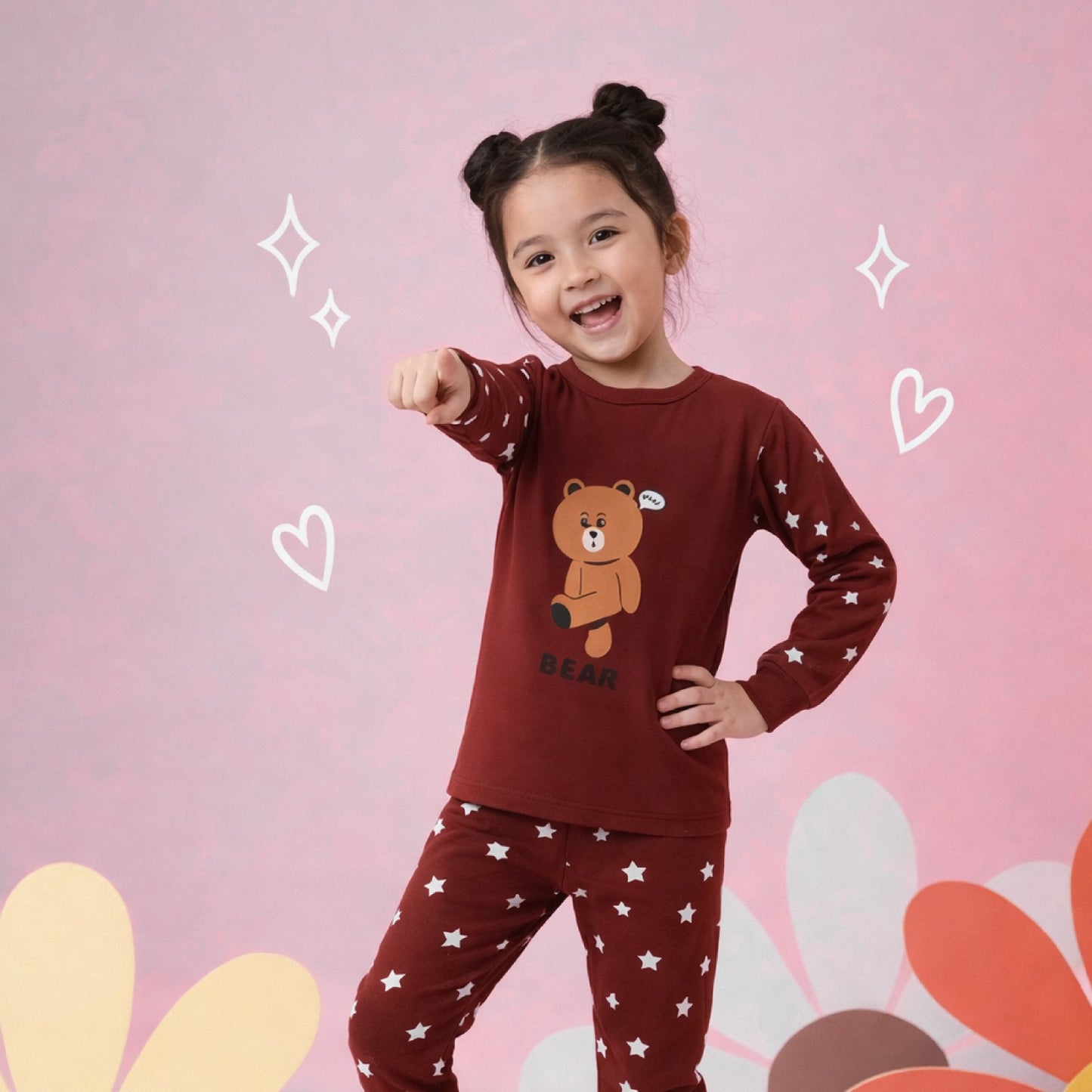 Brown Star Bear Kids wear