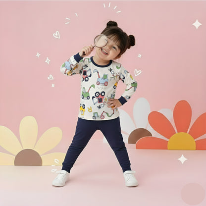 Excavator print Kids wear