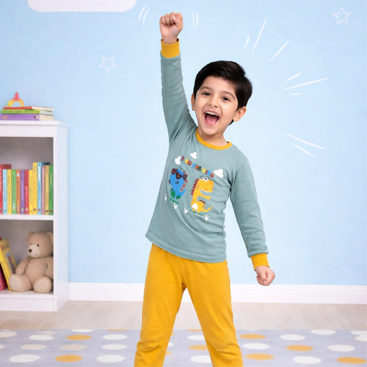 Dinosour Kids Full Sleeves wear