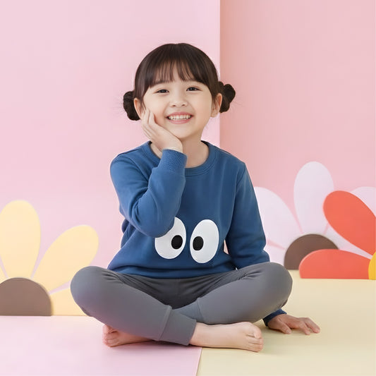 Blue Eyes Printed Kids Wear