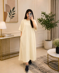 Ivory Oversized Pocket Maxi Dress