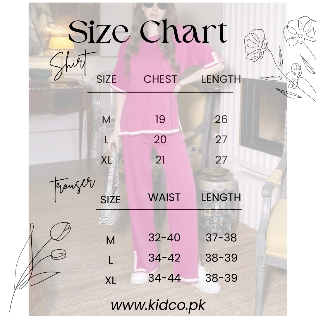 Lounge wear 2 pieces set short sleeve long pant pajama for women matching outfit casual loose home suit wear