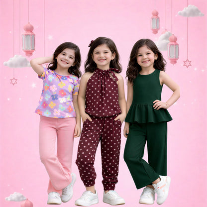 Girls Elegant & Casual Summer Co-Ord Set Collection