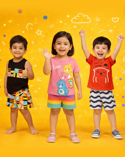 Happy Huddle Kids Wear (Pack of 3)