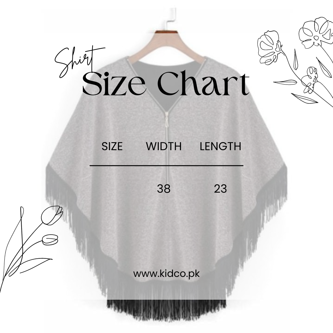 Grey Women Zipper Cape Poncho