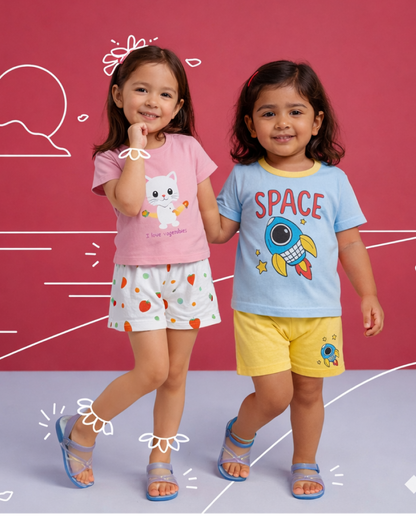 Cute Friends Casual Set (Pack of 2)