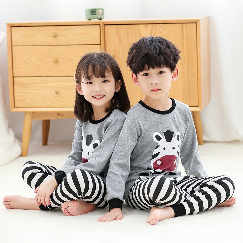 Grey Zebra Printed Kids Full Trouser Kids Wear